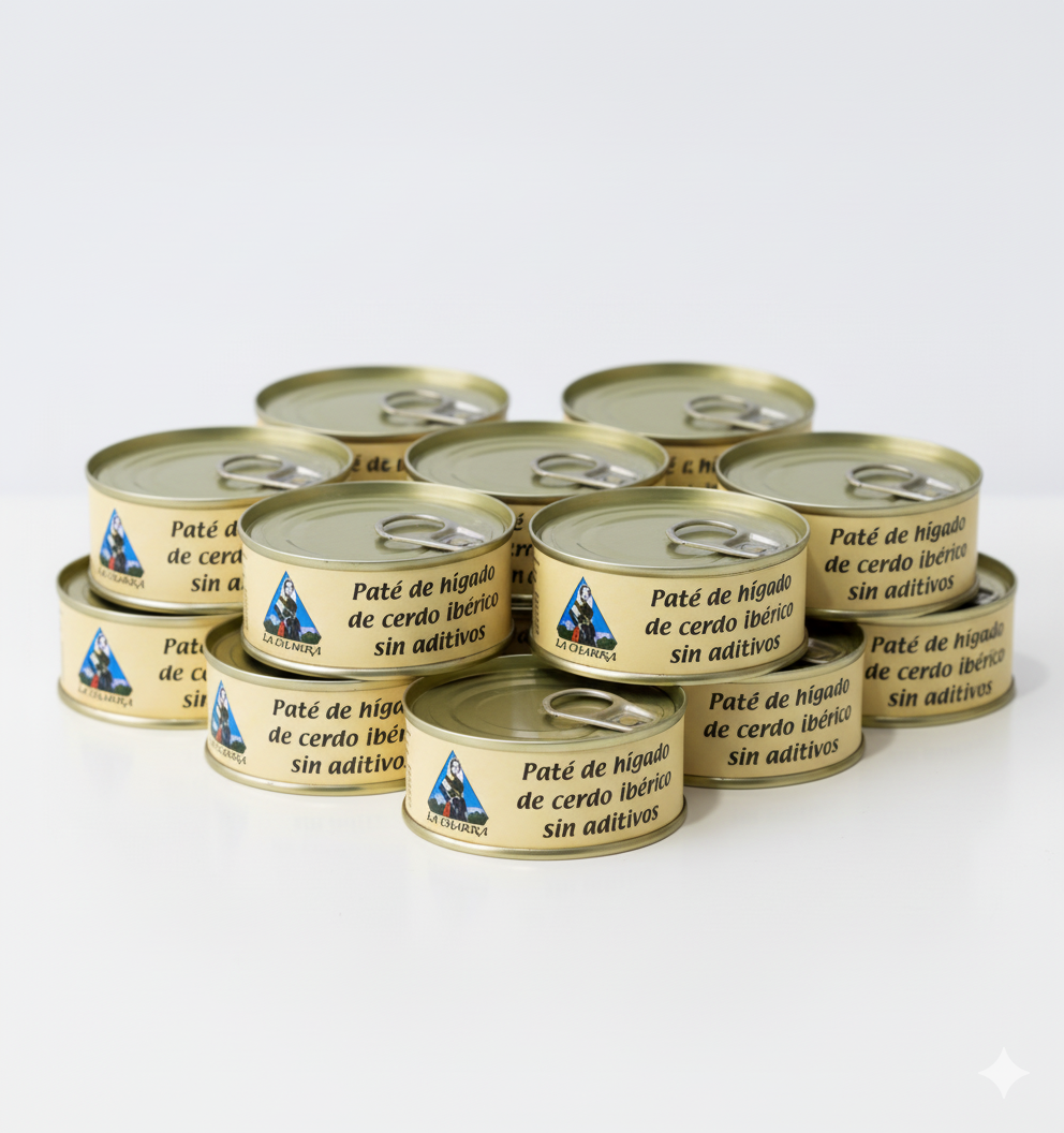 PATÉ DE HÍGADO DE CERDO IBÉRICO - Pack 12 latas - 100gr