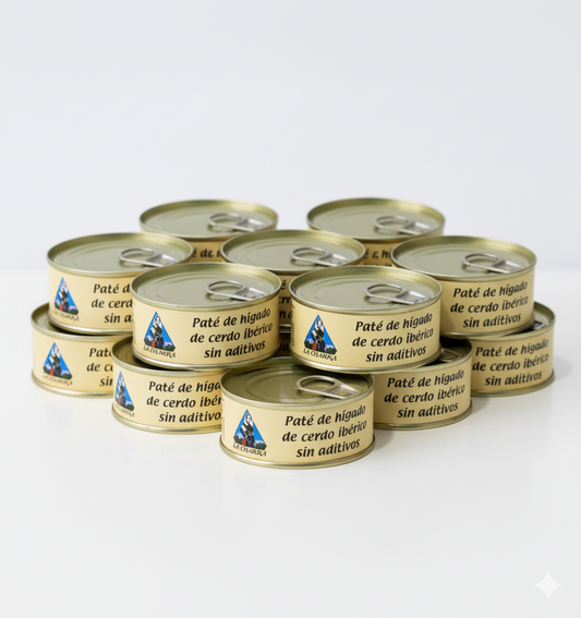 PATÉ DE HÍGADO DE CERDO IBÉRICO - Pack 12 latas - 100gr