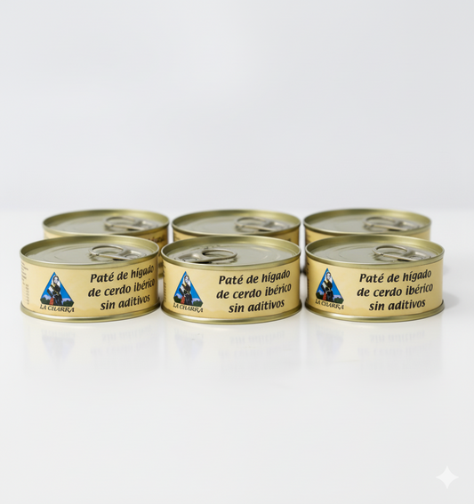 PATÉ DE HÍGADO DE CERDO IBÉRICO - Pack 6 latas - 100gr